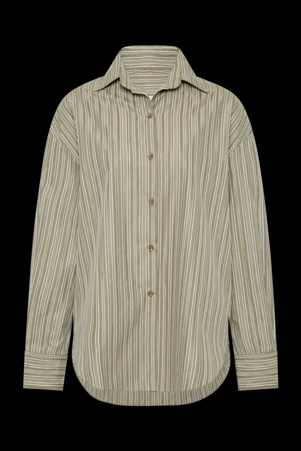 Faithfull The Brand 'En Vau Shirt' - Khaki Stripe Online