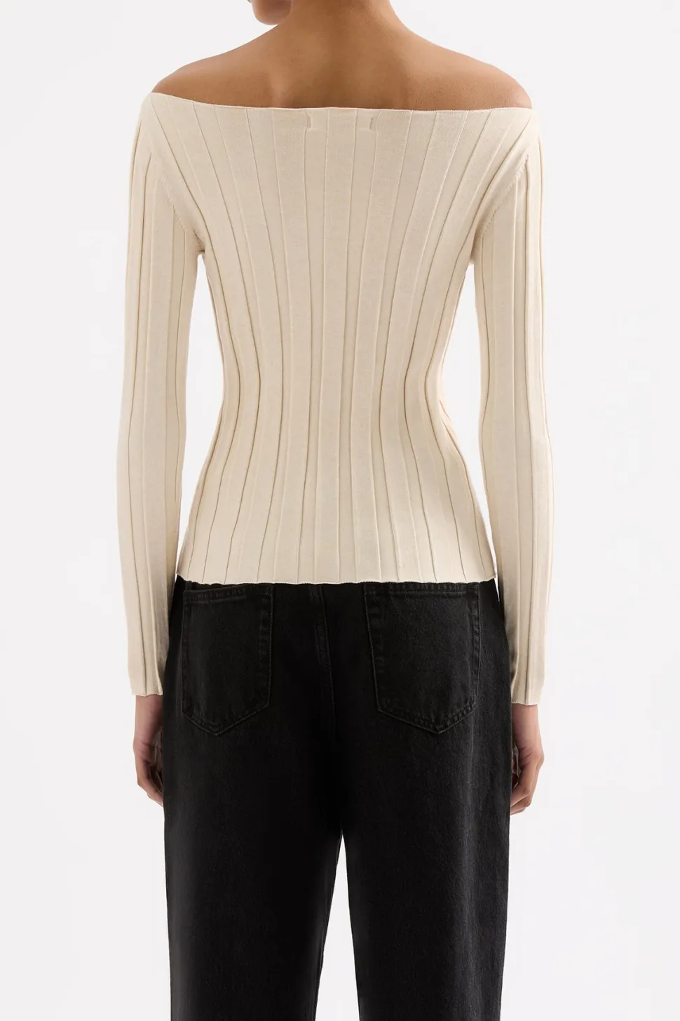 nude_lucy_aneke_knit_top__cream_marle_3.webp Nude Lucy 'Aneke Knit Top' - Cream Marle Shop