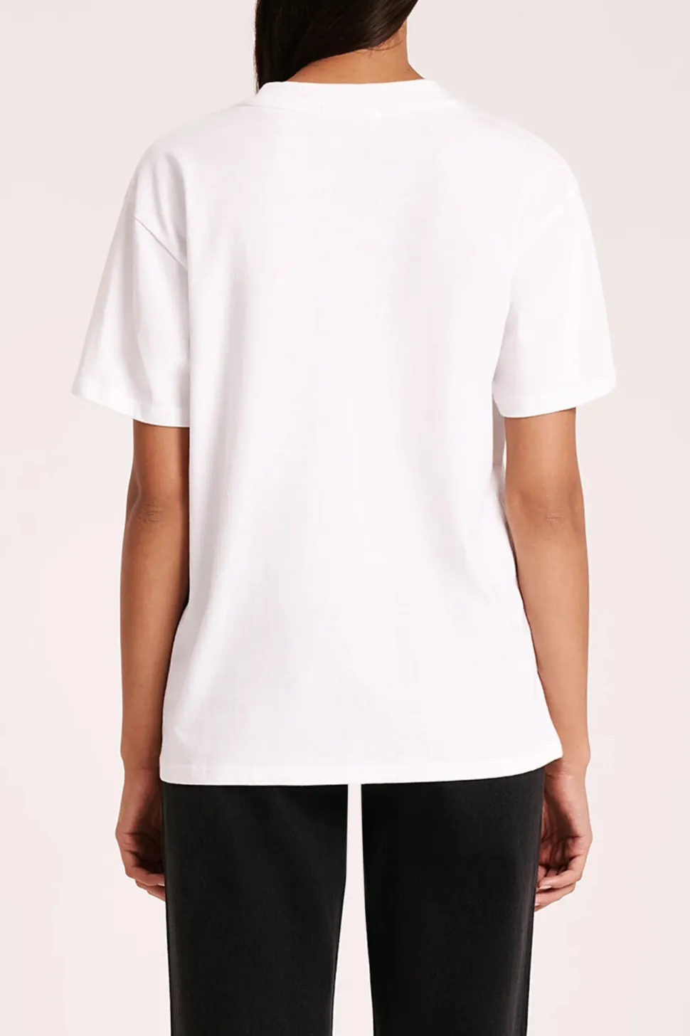 nude_lucy_organic_boyfriend_tee__white_3.webp Nude Lucy 'Organic Boyfriend Tee' - White Hot