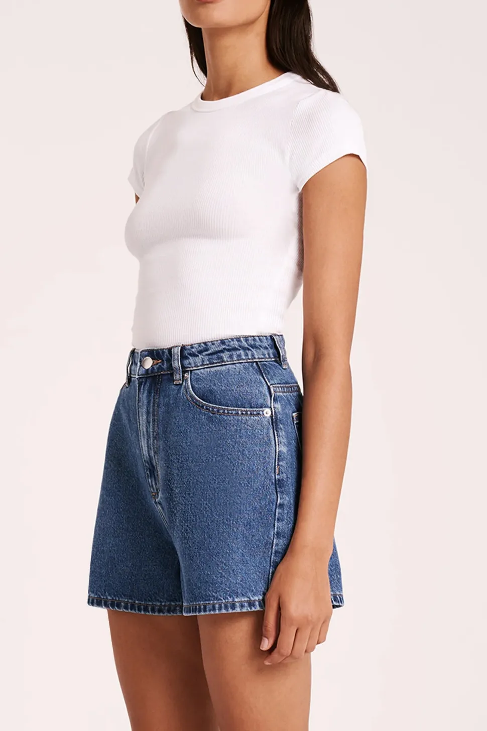 nude_lucy_organic_rib_ss_tee__white_2.webp Nude Lucy 'Organic Rib SS Tee' - White Store