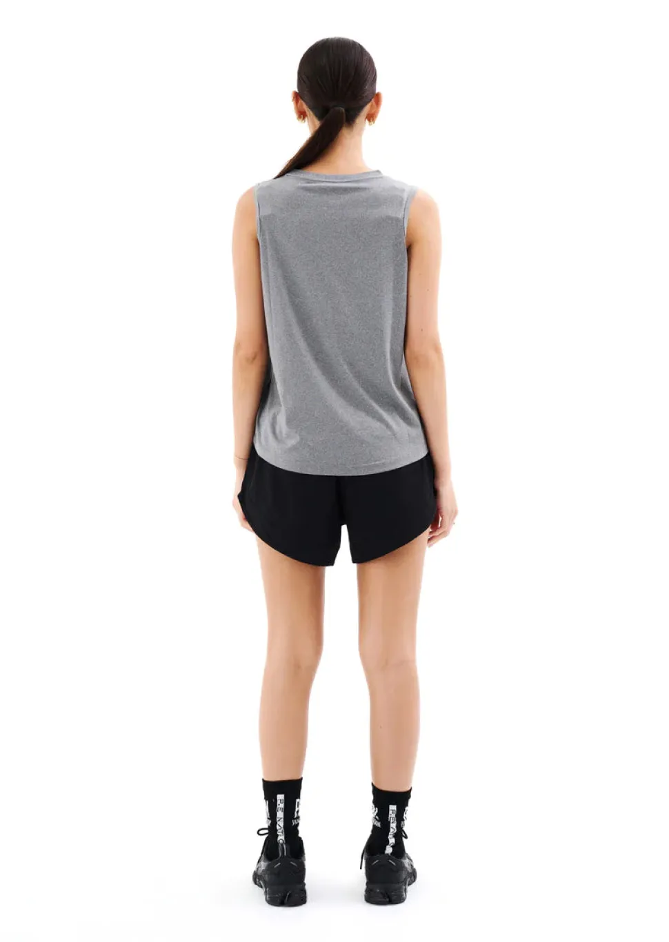 P.E NATION 'Crossover Marle Air Form Tank' - Grey Marle Shop