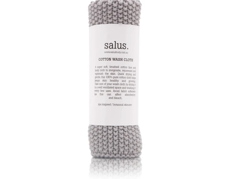 Salus 'Cotton Wash Cloth' - Grey Hot
