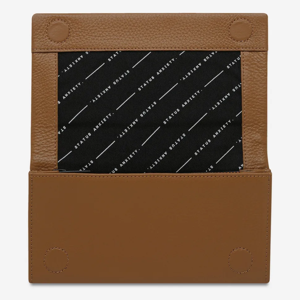 status_anxiety_nevermind_wallet__tan_3.webp Status Anxiety 'Nevermind' Wallet - Tan Clearance
