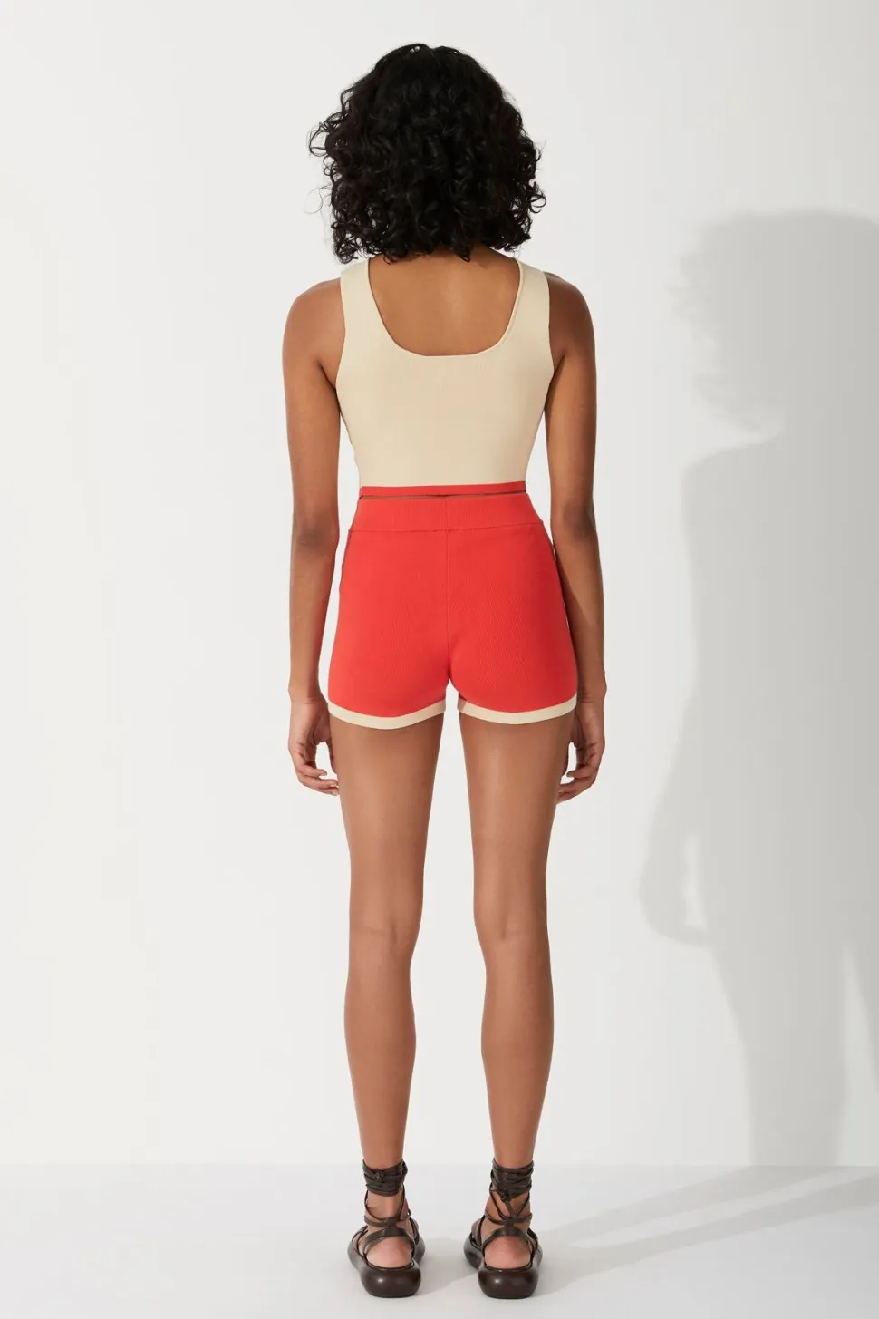 Zulu & Zephyr 'Sand Contrast Organic Cotton Blend Knit Top' Flash Sale