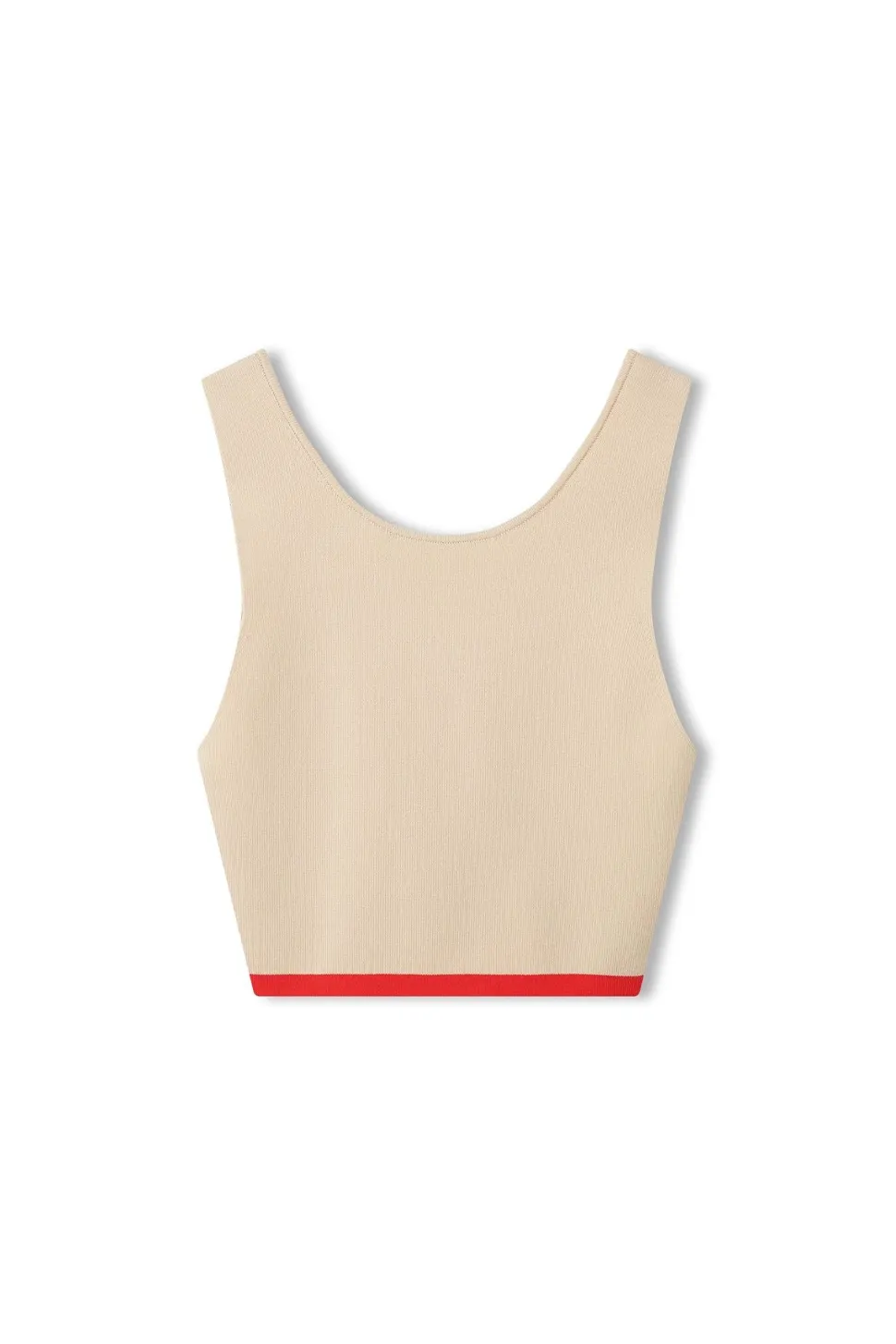 Zulu & Zephyr 'Sand Contrast Organic Cotton Blend Knit Top' Flash Sale