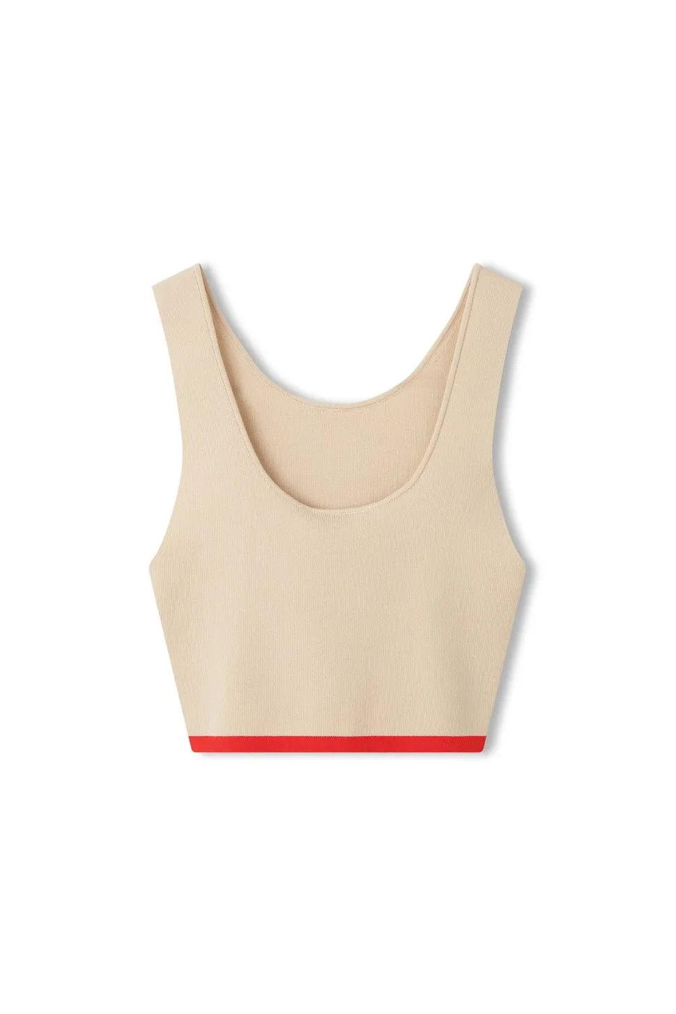 Zulu & Zephyr 'Sand Contrast Organic Cotton Blend Knit Top' Flash Sale